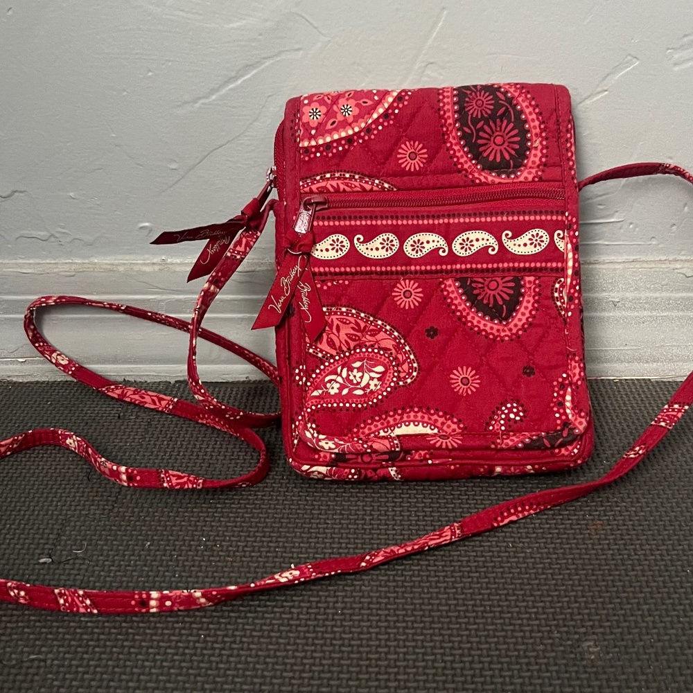 Red Vera Bradley Crossbody Purse